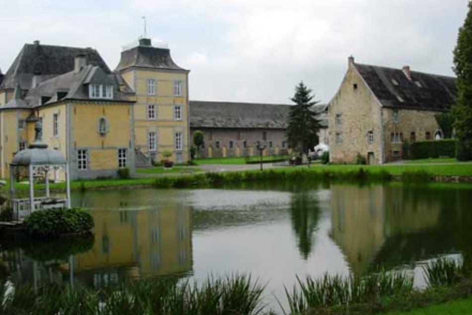 Château de Deulin et étang à Haversin